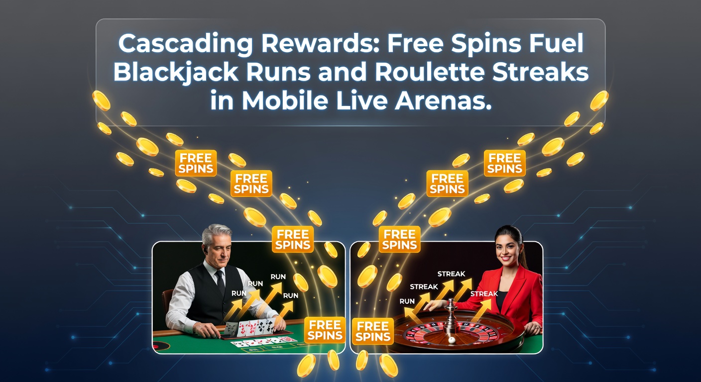 Nahaufnahme eines Roulette-Tisches in einer Live-Mobile-App mit kaskadierenden Freispiel-Boni und streaking Gewinnlinien