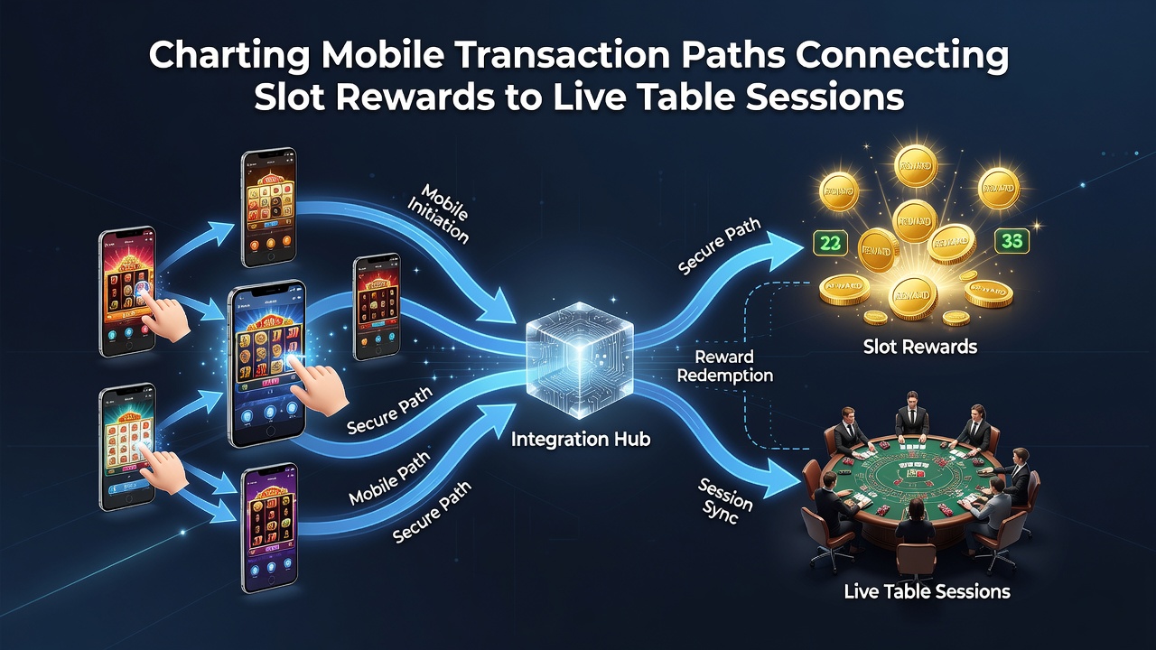 Darstellung von Slot-Gewinnen die zu Live-Tisch-Transfers führen