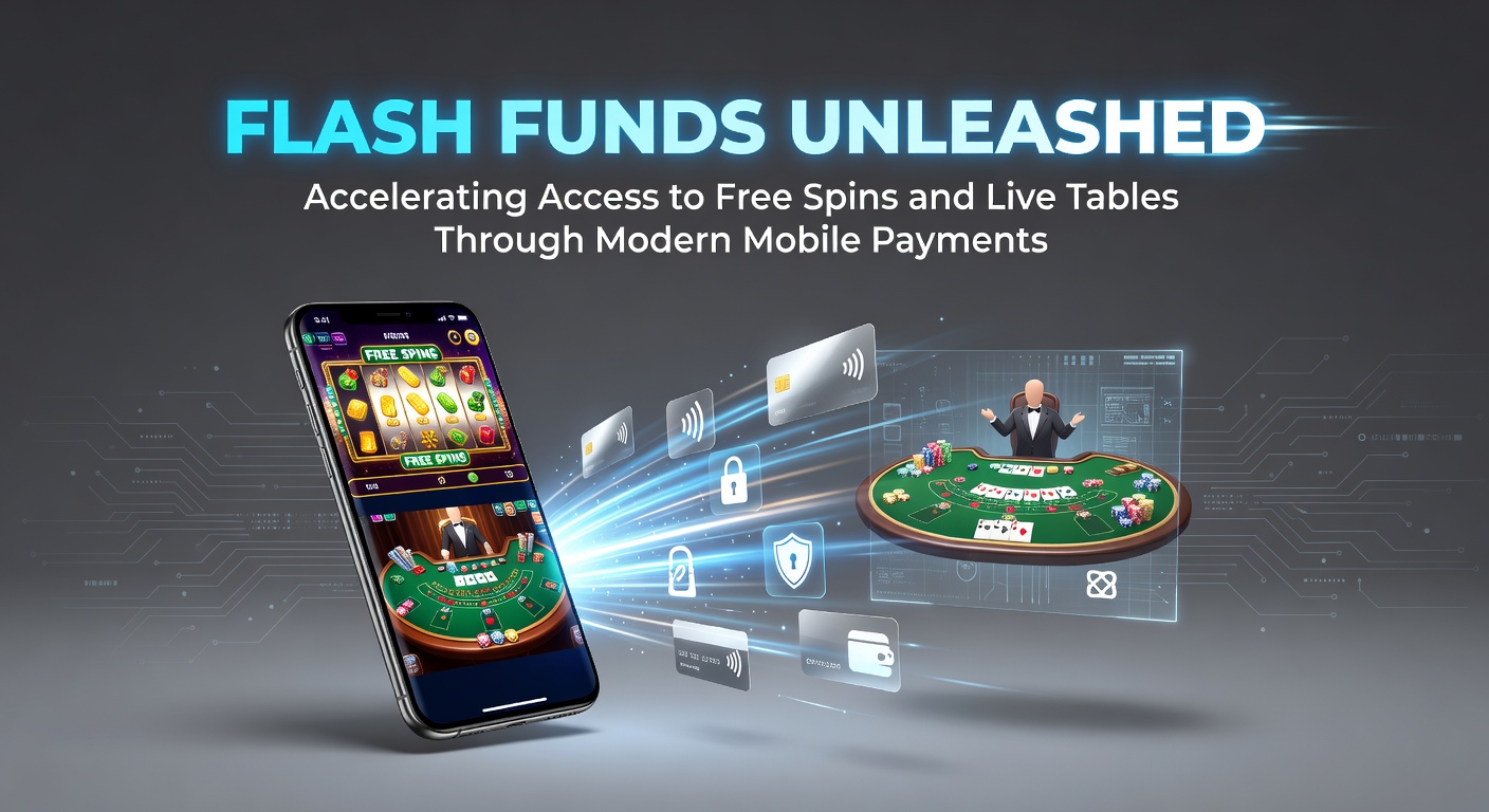 Smartphone mit blitzschnellen mobilen Zahlungen für Casino-Freispiele und Live-Tische