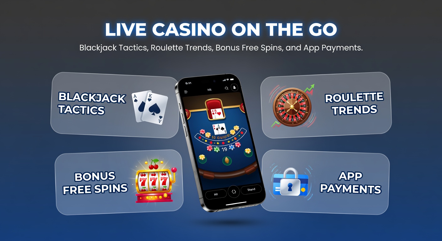 Smartphone mit Live-Blackjack-Tisch und Dealer in Echtzeit, umgeben von mobilen Zahlungsoptionen